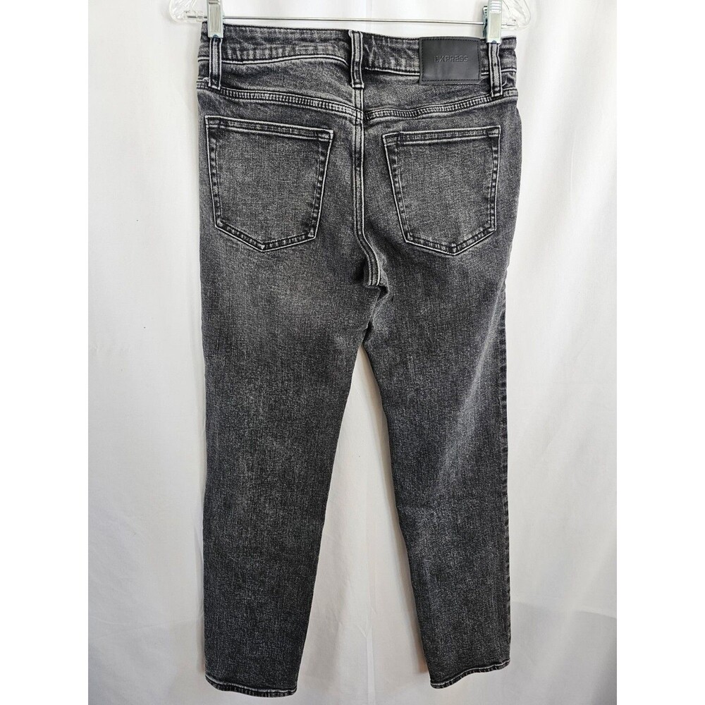 Express Jeans Men's Slim Straight Black Pants Size 28 x 32